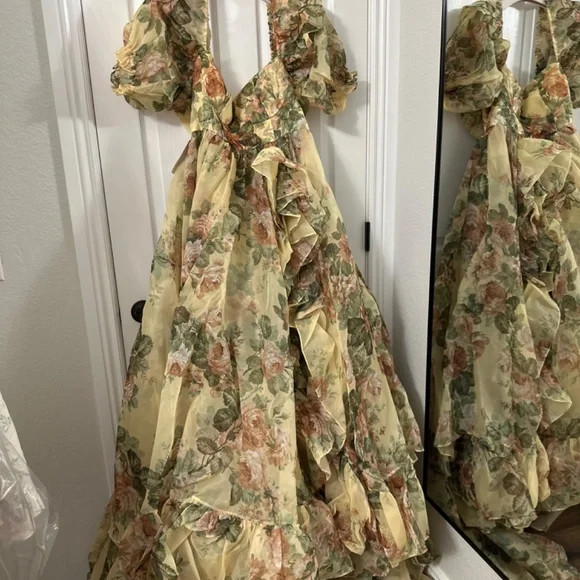 Selkie The Butter Rose In Bloom Bridal Gown with Selkie Gown Zip Bag - Size XL - Picture 11 of 14